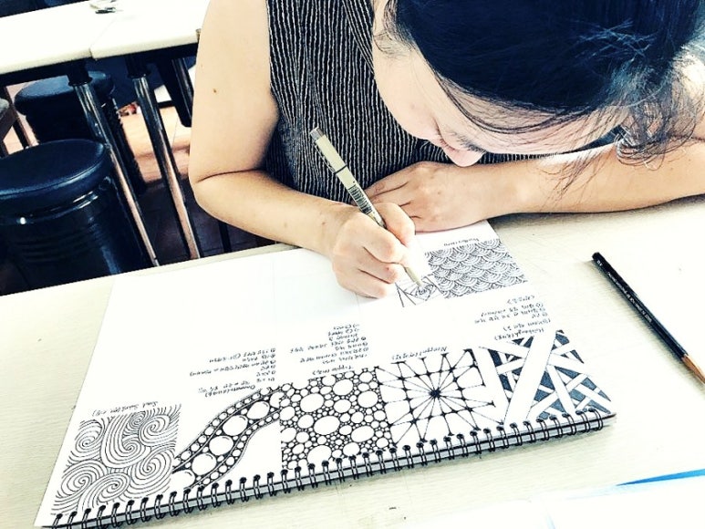 젠탱글, 패턴 그리기 : 네이버 블로그