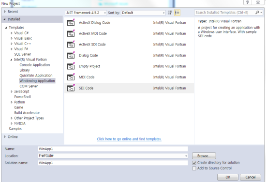 [Fortran] Intel Fortran의 Windowing Application 개발하기 #1 : 네이버 블로그