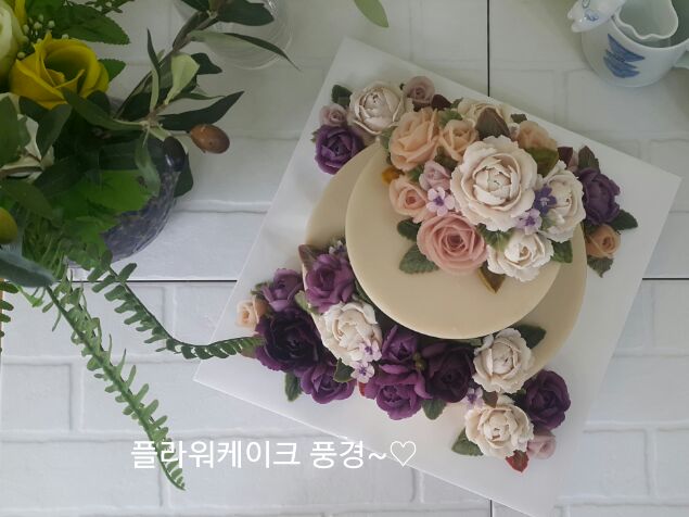 플라워케이크풍경 이미지