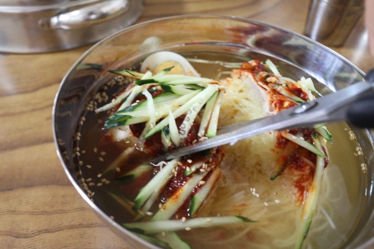 해조밀면 이미지
