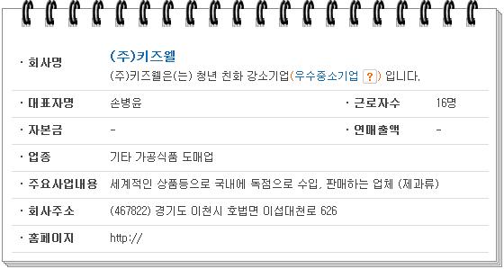 (주)키즈웰 이미지