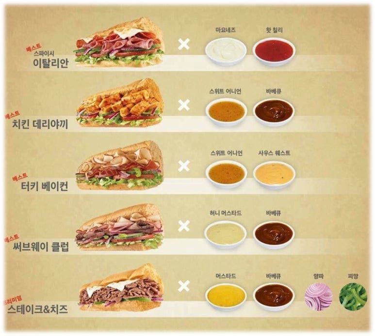 서브웨이 이미지