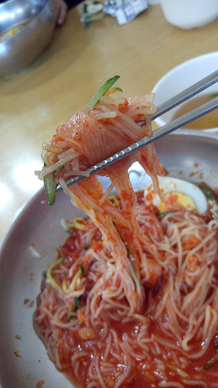 기장밀면 이미지