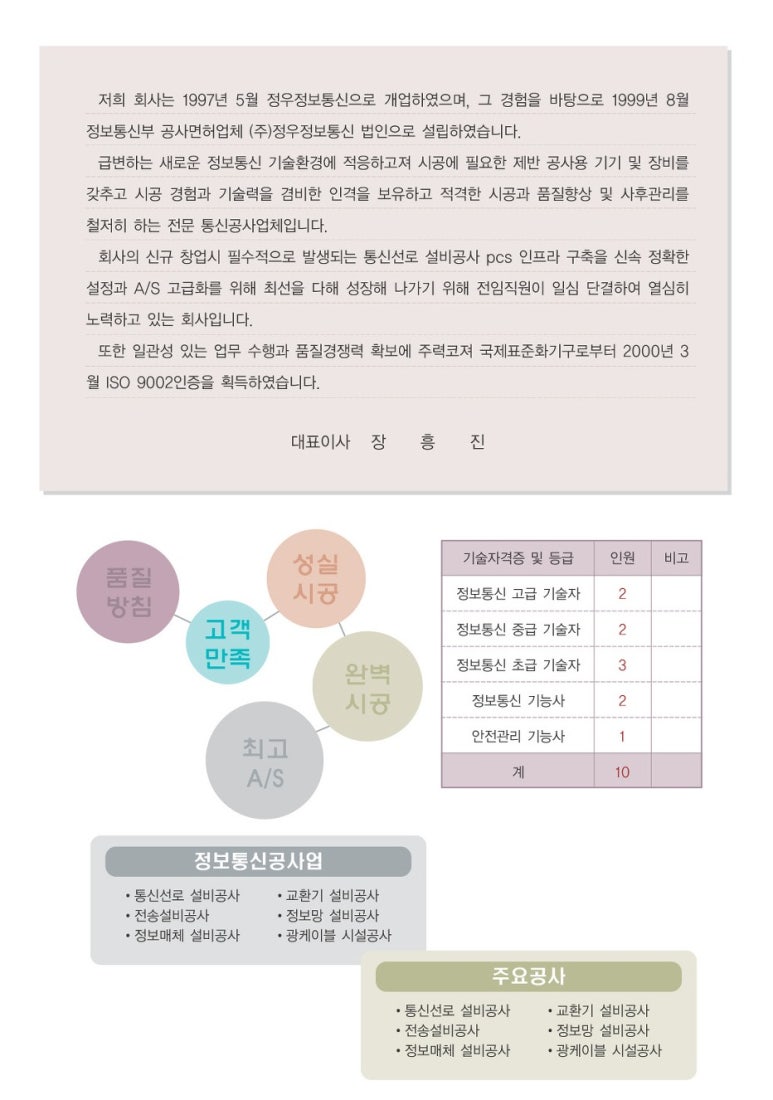 정우정보통신 이미지
