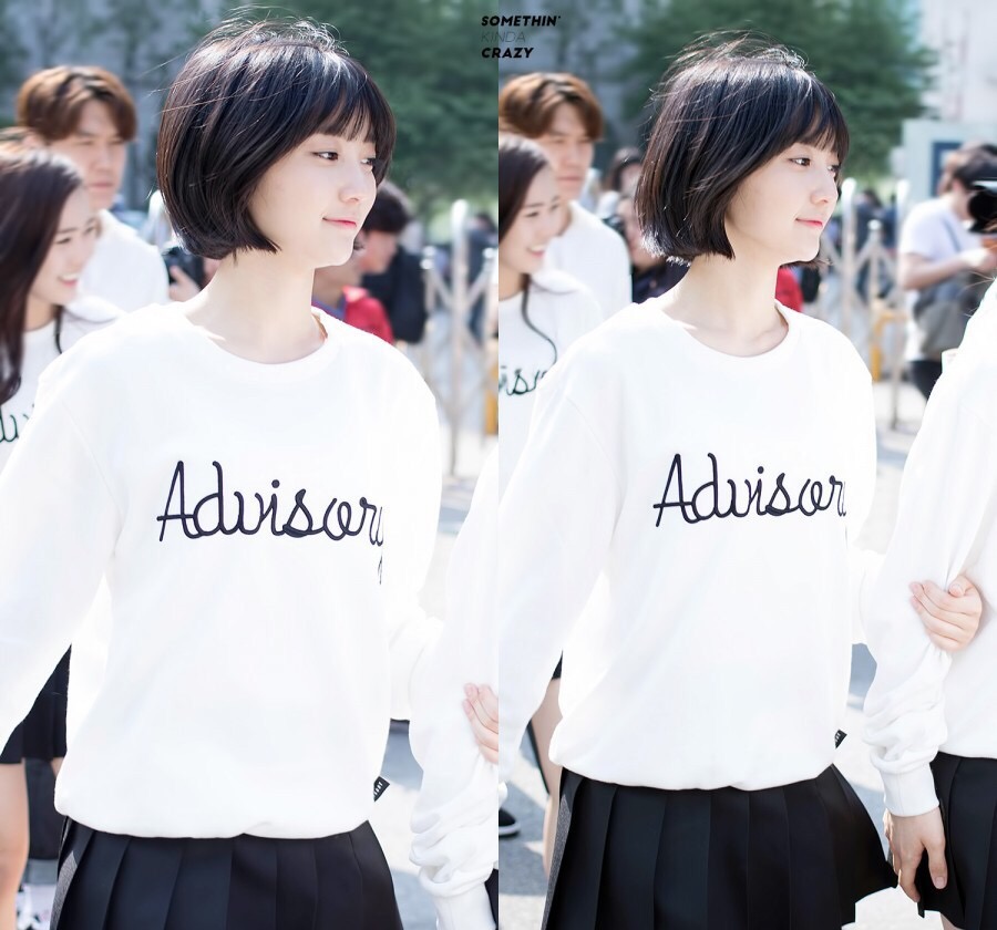 단발머리 이미지