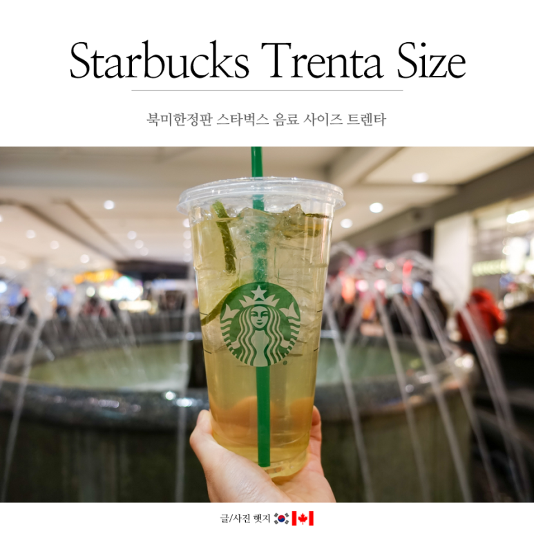스타벅스 음료 사이즈 트렌타(Trenta) 용량 북미한정판 네이버 블로그
