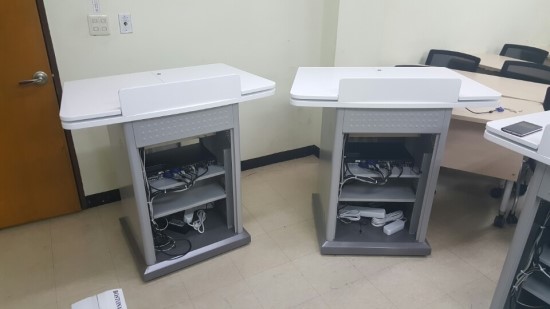 [제주대학교 경상대학 1,2호관] 전자교탁 4대, PC모니터 61대 교체 : 네이버 블로그