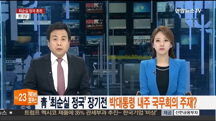 연합뉴스TV 성유미 아나운서 뉴스포커스 (2016년 11월 17일) : 네이버 블로그