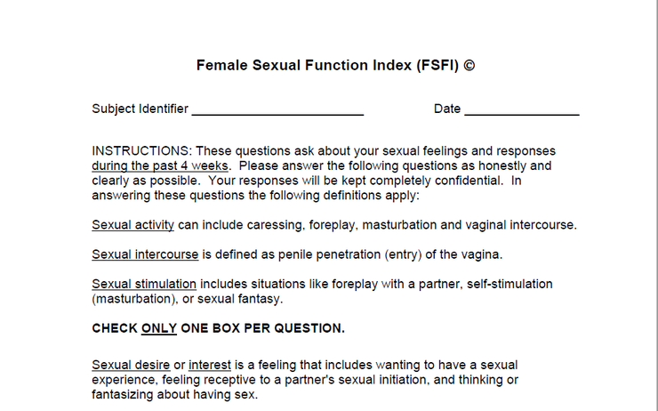 여성성기능지수 Female Sexual Function Index (FSFI) 한국어판 [네오유여성비뇨기과] : 네이버 블로그