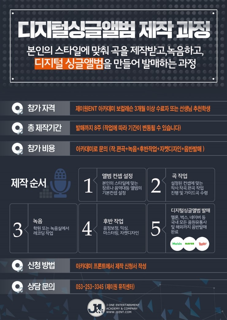 제이원실용음악학원 이미지