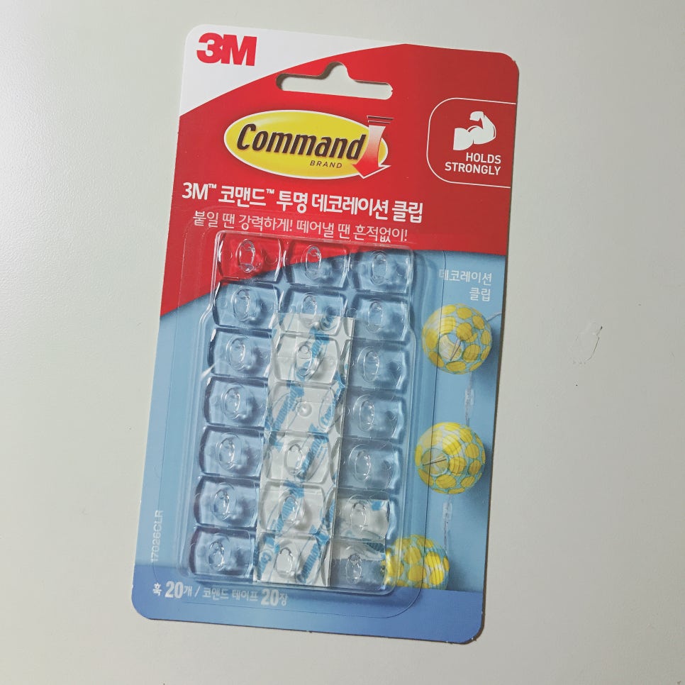 3M Command * 3M 코멘드 * 투명 데코레이션 클립 * 벽후크 추천 : 네이버 블로그