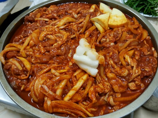 명성오리불고기 이미지