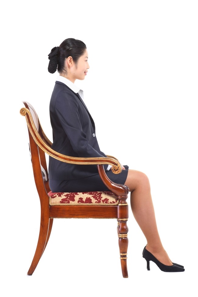 바른자세 이미지