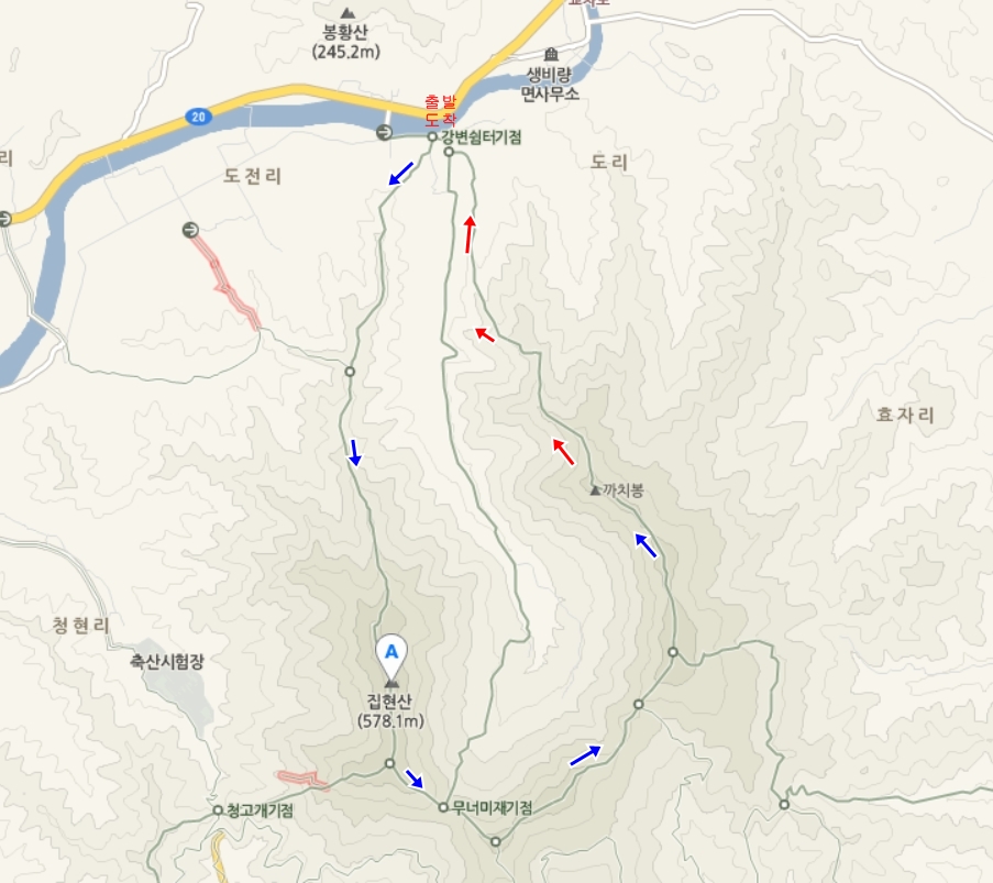 임도 중간 조망터 이미지