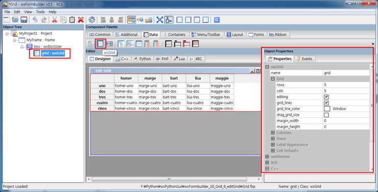 [wxPython] 그리드 컨트롤(Grid Control) (3) - 그리드 편집 : 네이버 블로그