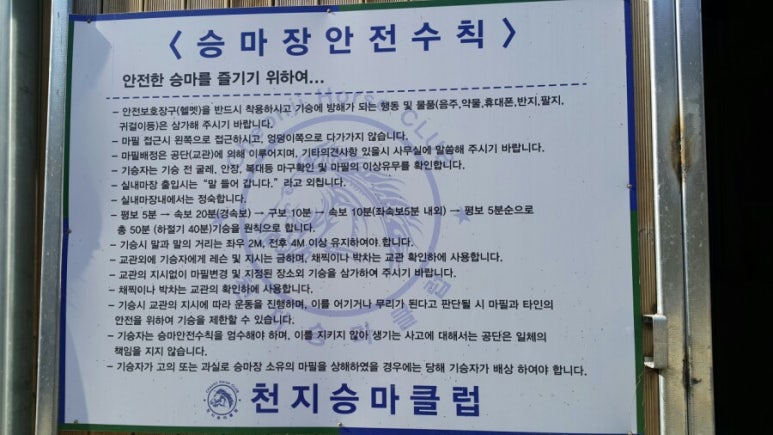 천지승마클럽 이미지