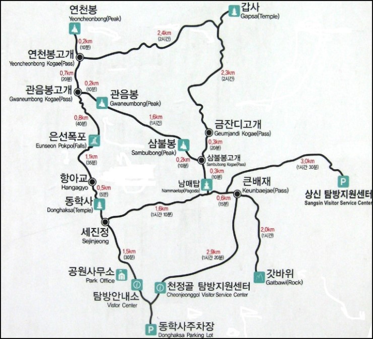 계룡산 경관 이미지