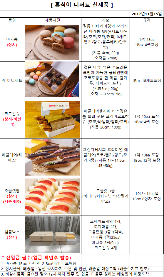 홍식이 디저트 이미지