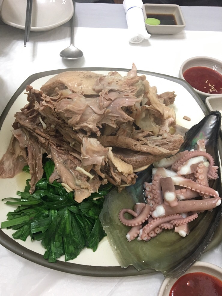 송해와오리백숙 이미지