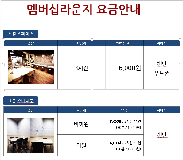 토즈멤버십라운지 이미지