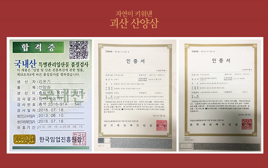 괴산산양삼영농조합법인 이미지
