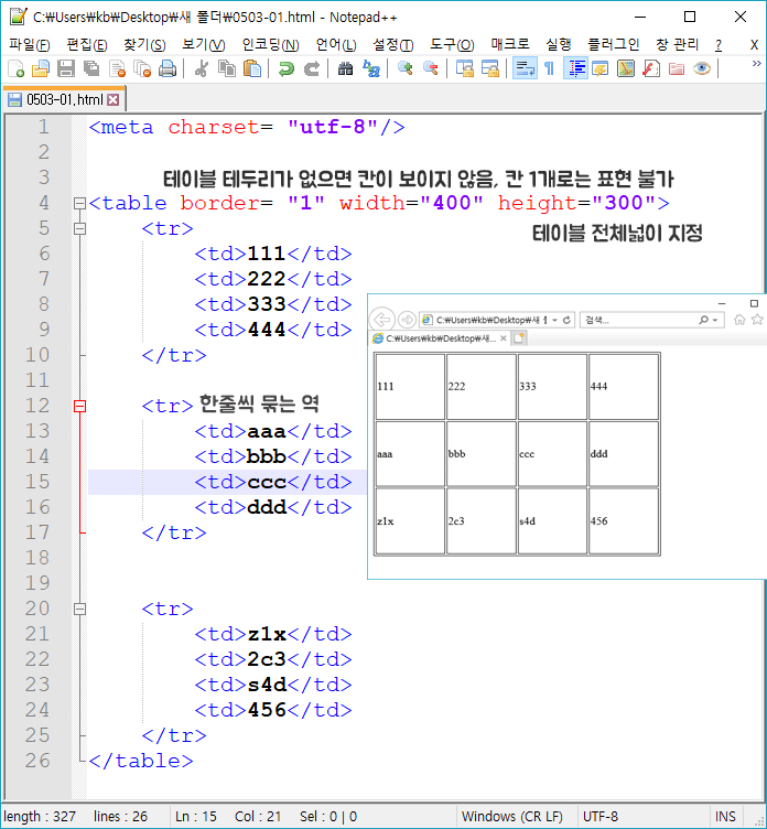 html 표만들기 : 네이버 블로그