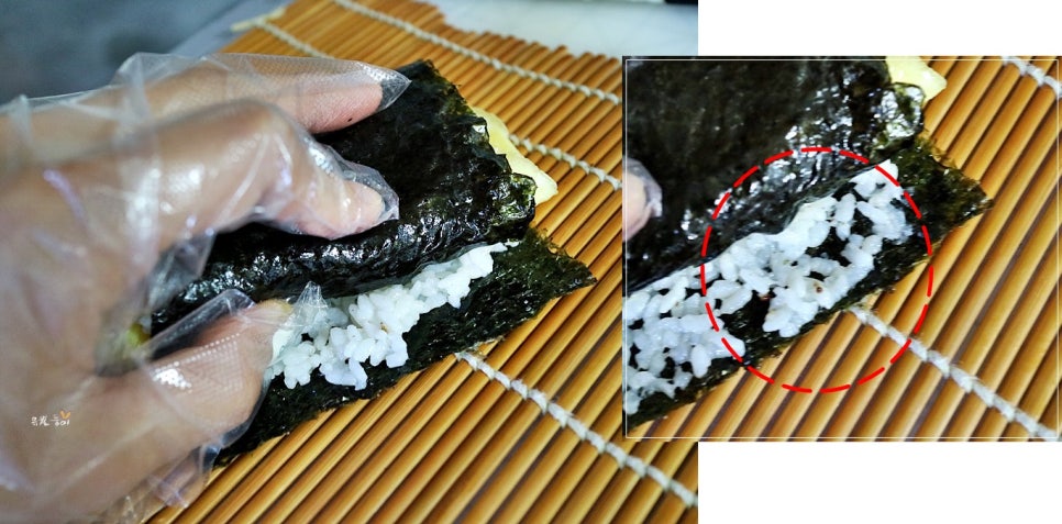 햄을품은김밥 이미지