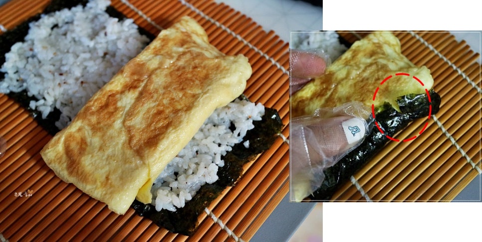 햄을품은김밥 이미지