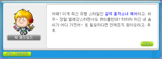 메이플헤어 이미지