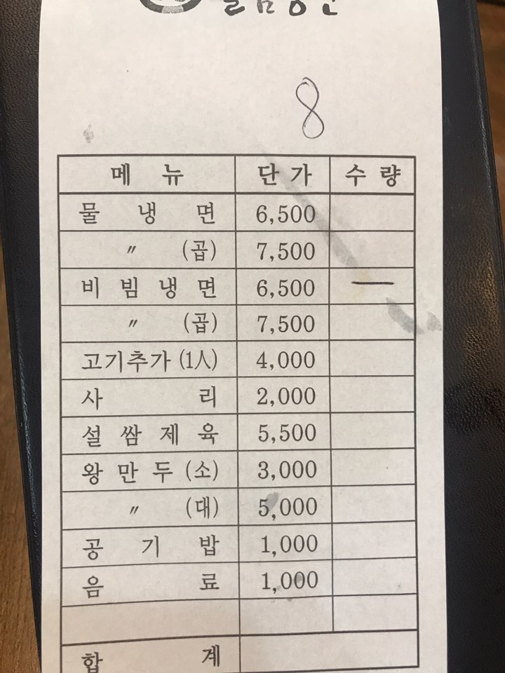 서울쌈냉면 이미지