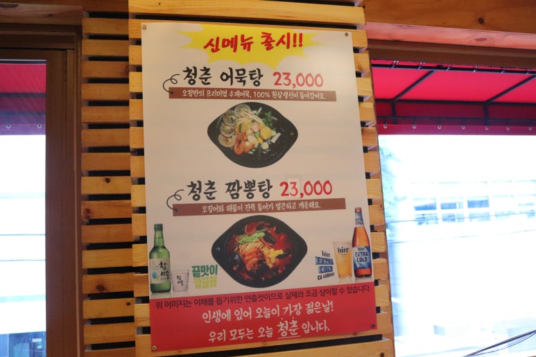 청춘물회 이미지