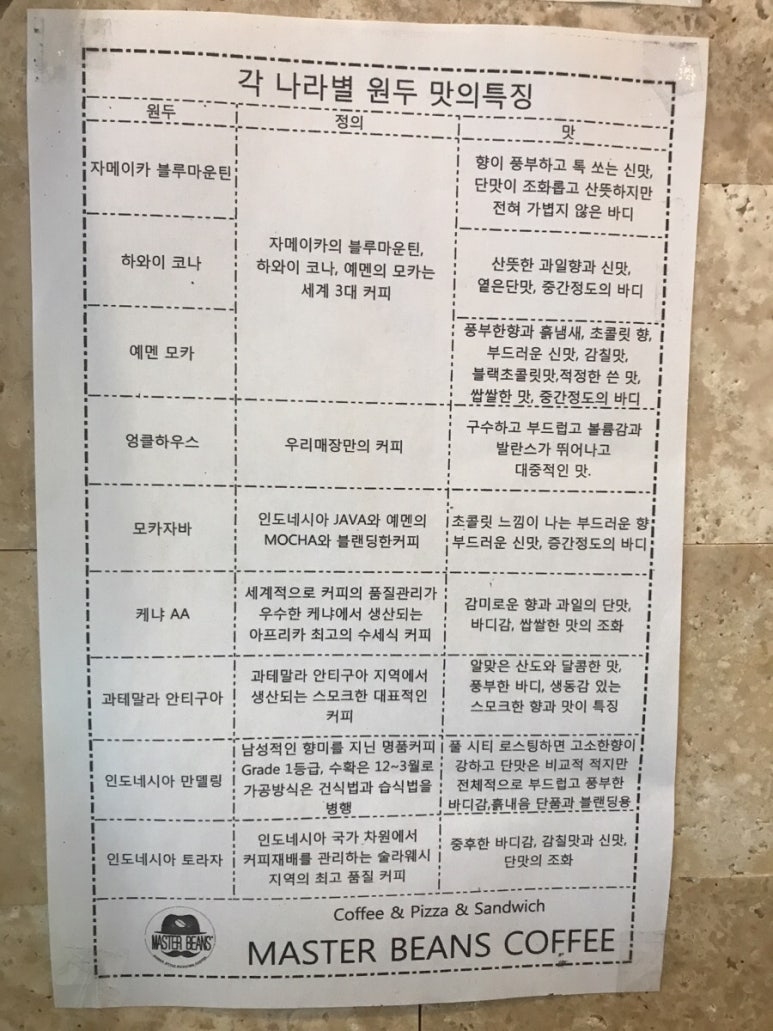 마스터빈스커피 이미지