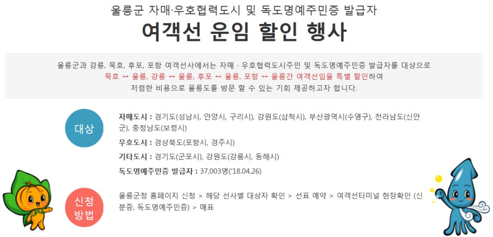 울릉스타투어 이미지