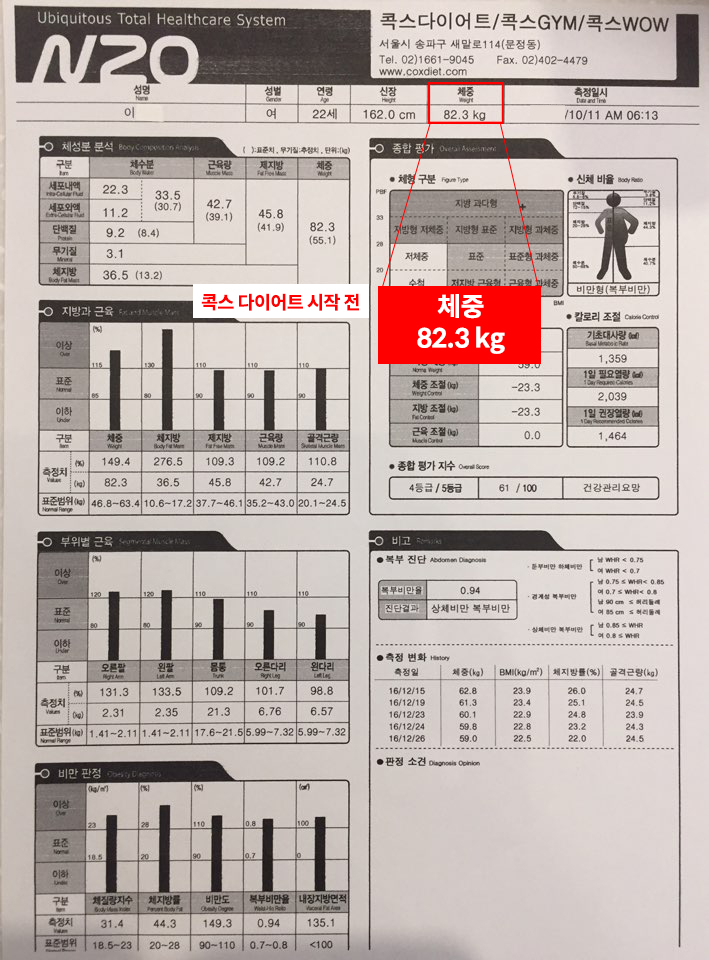 콕스다이어트 이미지