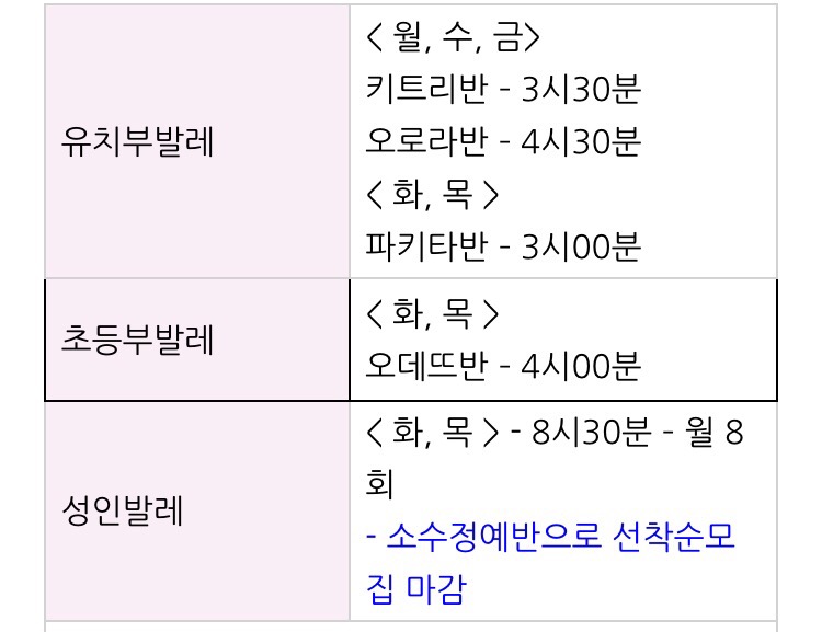 에꼴무용학원 이미지