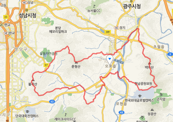 경기 광주시 오포읍 신현리의 교통정보와 상세지도, 대중교통정보 : 네이버 블로그