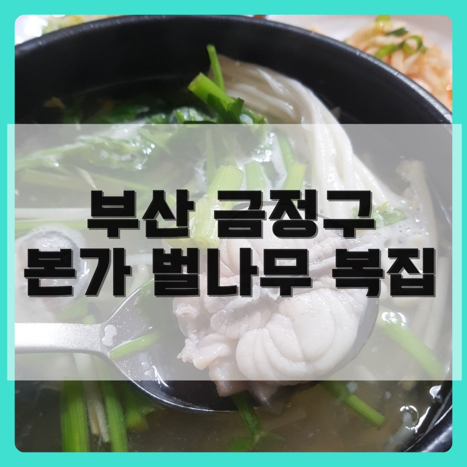 본가벌나무복집 이미지
