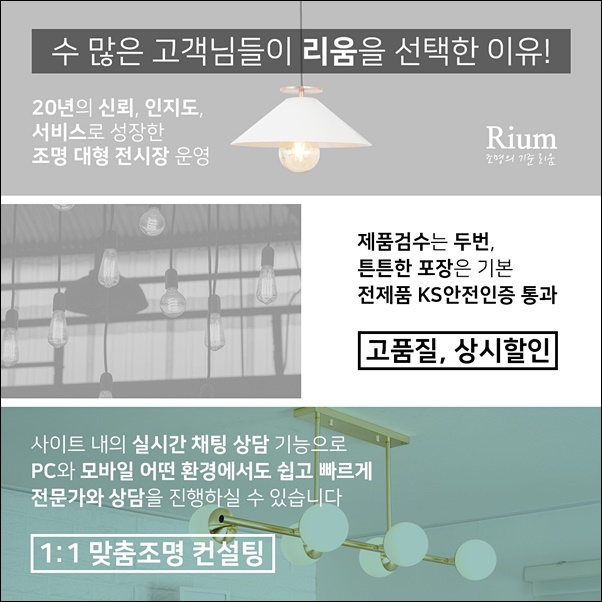 리움조명 이미지