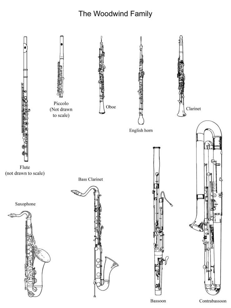 악기(1) 악기의 정의, 종류, 목관악기(플루트,오보에,클라리넷,바순,색소폰) 네이버 블로그