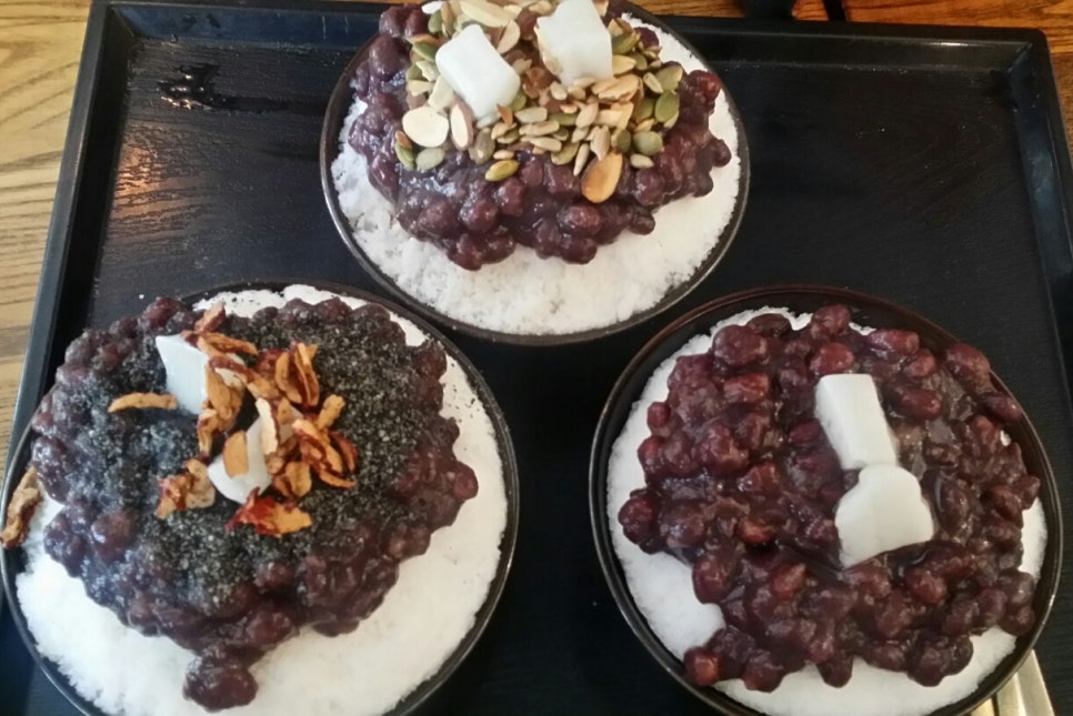 돼지팥빙수 이미지