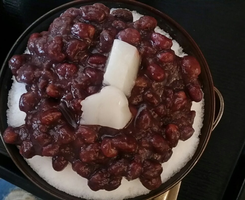 돼지팥빙수 이미지