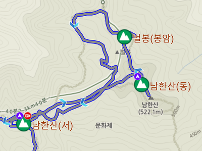 남한산(동) 정상석 이미지