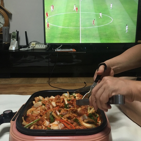 축구보는닭 이미지