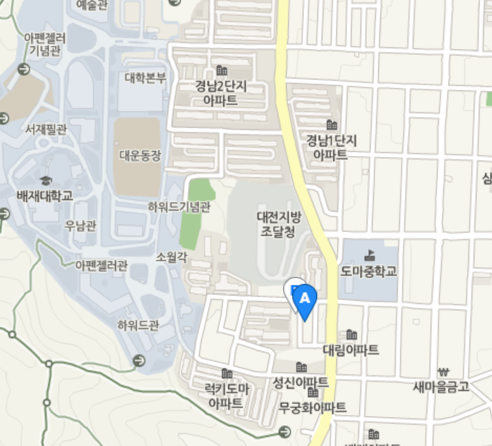 배재대학교 학생식당 이미지