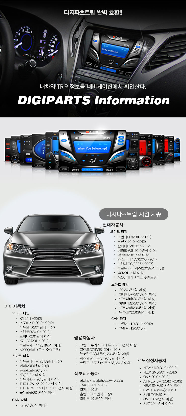 양산네비게이션매립 이미지