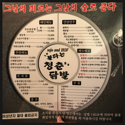 불타는청춘닭발 이미지