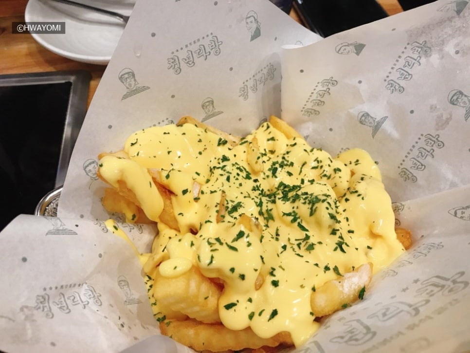 떡볶이&감자튀김 이미지