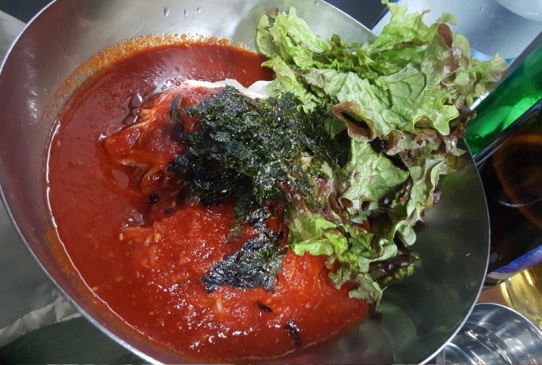 국민 솥뚜껑 생고기 이미지