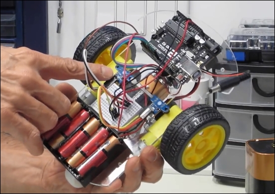버섯 아두이노 차량에 스피드 센서 사용 방법 Arduino Robot Car With Speed Sensors Using Arduino Interrupts 7677