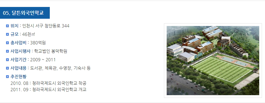 인천국제도시개발 이미지